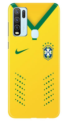 Brazil Mobile Back Case for Vivo Y50  (Design - 176)