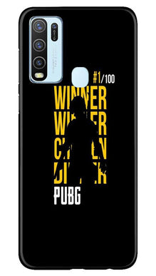 Pubg Winner Winner Mobile Back Case for Vivo Y50  (Design - 177)