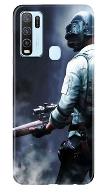Pubg Mobile Back Case for Vivo Y30  (Design - 179)