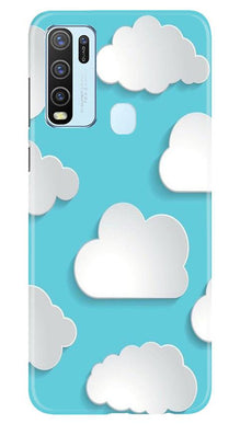 Clouds Mobile Back Case for Vivo Y30 (Design - 210)
