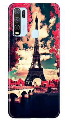 Eiffel Tower Mobile Back Case for Vivo Y50 (Design - 212)