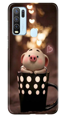 Cute Bunny Mobile Back Case for Vivo Y50 (Design - 213)