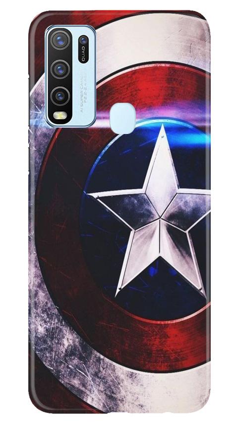 Captain America Shield Case for Vivo Y50 (Design No. 250)