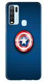 Captain America Shield Case for Vivo Y30 (Design No. 253)