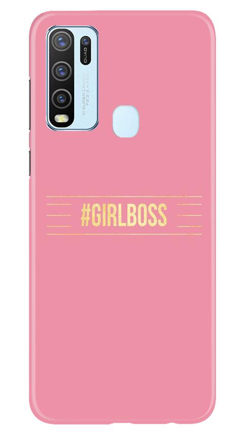 Girl Boss Pink Case for Vivo Y30 (Design No. 263)