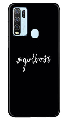 #GirlBoss Mobile Back Case for Vivo Y50 (Design - 266)
