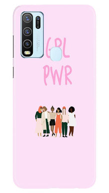 Girl Power Mobile Back Case for Vivo Y50 (Design - 267)