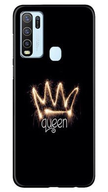 Queen Mobile Back Case for Vivo Y50 (Design - 270)