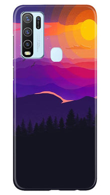 Sun Set Mobile Back Case for Vivo Y30 (Design - 279)