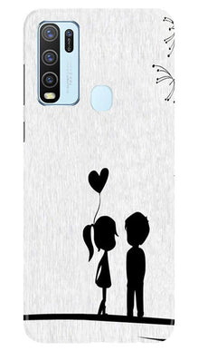 Cute Kid Couple Mobile Back Case for Vivo Y50 (Design - 283)