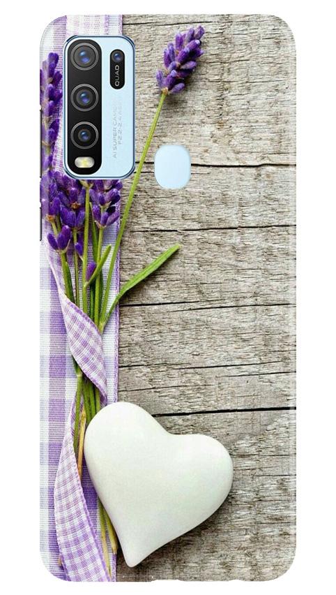 White Heart Case for Vivo Y50 (Design No. 298)