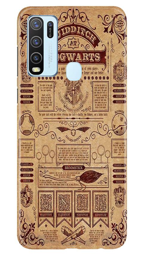 Hogwarts Mobile Back Case for Vivo Y50 (Design - 304)