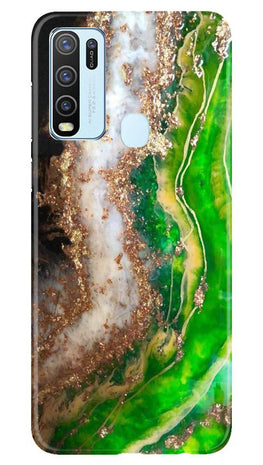 Marble Texture Mobile Back Case for Vivo Y30 (Design - 307)