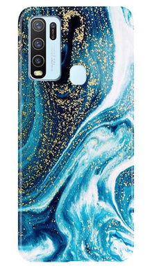 Marble Texture Mobile Back Case for Vivo Y30 (Design - 308)