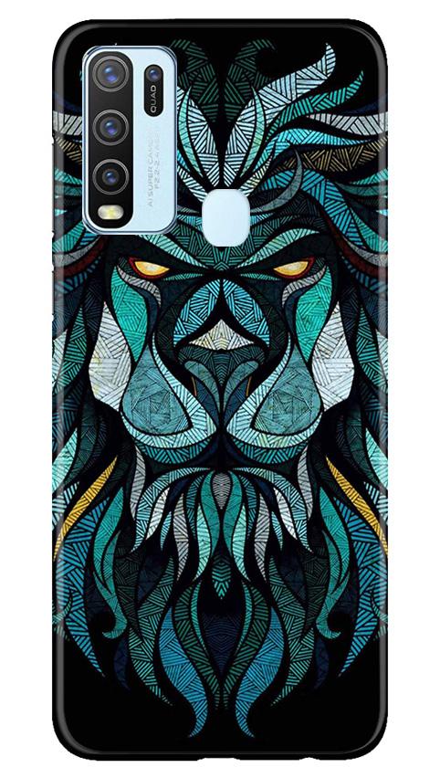 Lion Mobile Back Case for Vivo Y30 (Design - 314)