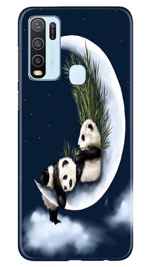 Panda Moon Mobile Back Case for Vivo Y30 (Design - 318)