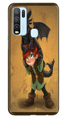 Dragon Mobile Back Case for Vivo Y30 (Design - 336)