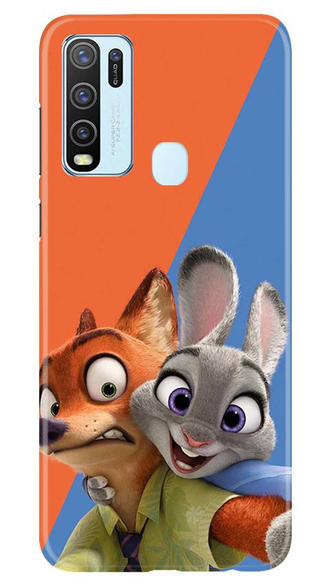 Cartoon Mobile Back Case for Vivo Y30 (Design - 346)