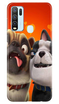 Dog Puppy Mobile Back Case for Vivo Y30 (Design - 350)