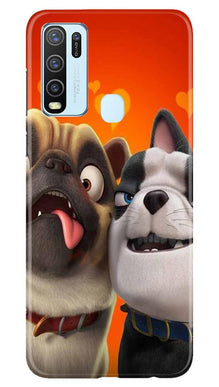 Dog Puppy Mobile Back Case for Vivo Y30 (Design - 350)