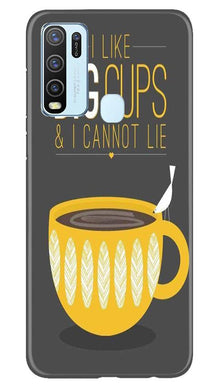Big Cups Coffee Mobile Back Case for Vivo Y30 (Design - 352)