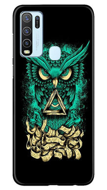 Owl Mobile Back Case for Vivo Y30 (Design - 358)