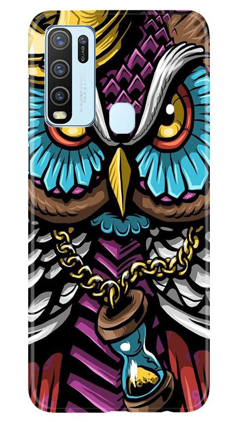 Owl Mobile Back Case for Vivo Y30 (Design - 359)