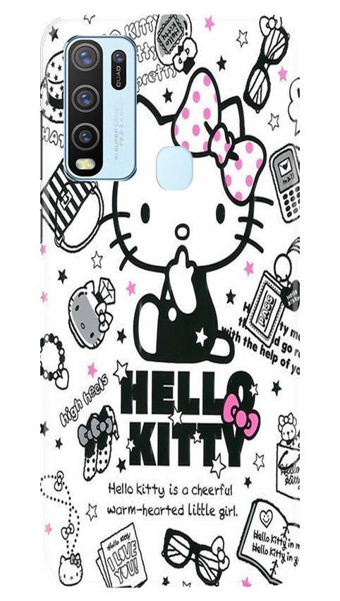 Hello Kitty Mobile Back Case for Vivo Y30 (Design - 361)