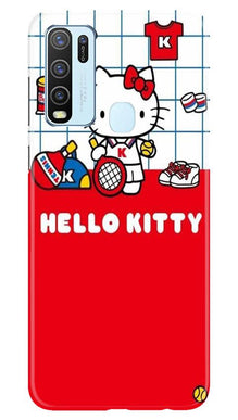Hello Kitty Mobile Back Case for Vivo Y30 (Design - 363)