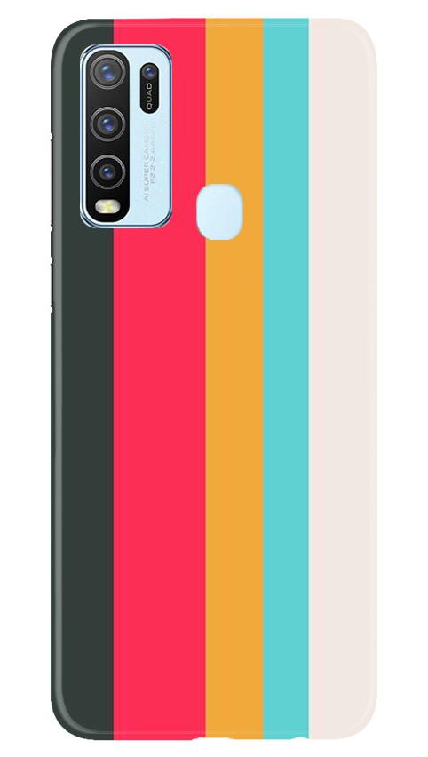 Color Pattern Mobile Back Case for Vivo Y50 (Design - 369)