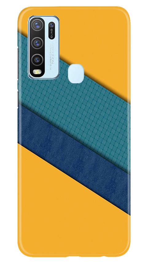 Diagonal Pattern Mobile Back Case for Vivo Y30 (Design - 370)
