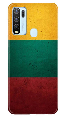 Color Pattern Mobile Back Case for Vivo Y30 (Design - 374)