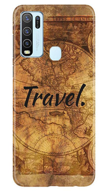 Travel Mobile Back Case for Vivo Y30 (Design - 375)