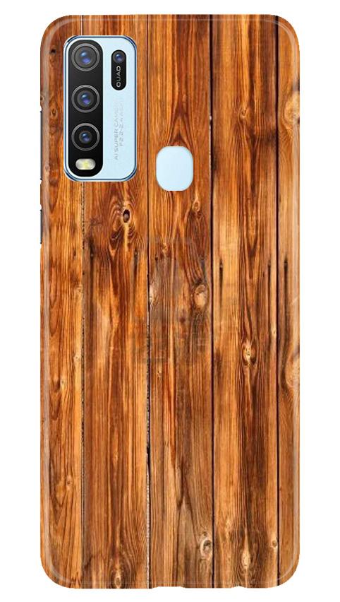 Wooden Texture Mobile Back Case for Vivo Y30 (Design - 376)