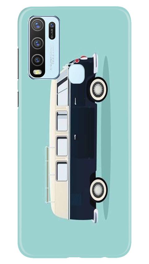Travel Bus Mobile Back Case for Vivo Y50 (Design - 379)