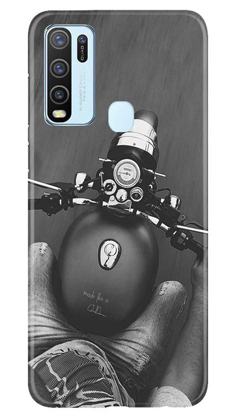 Royal Enfield Mobile Back Case for Vivo Y50 (Design - 382)