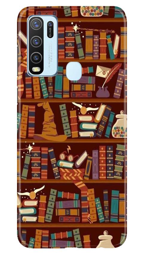 Book Shelf Mobile Back Case for Vivo Y50 (Design - 390)