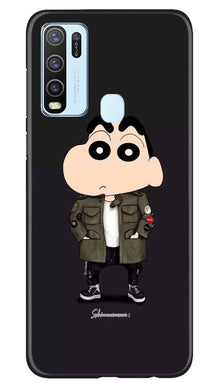 Shin Chan Mobile Back Case for Vivo Y30 (Design - 391)