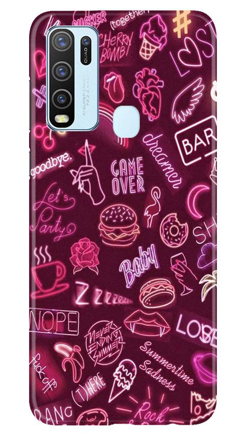 Party Theme Mobile Back Case for Vivo Y30 (Design - 392)