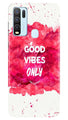Good Vibes Only Mobile Back Case for Vivo Y30 (Design - 393)