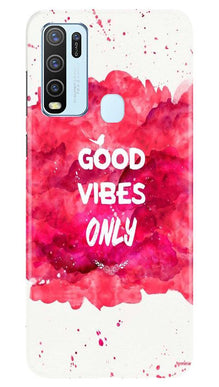 Good Vibes Only Mobile Back Case for Vivo Y50 (Design - 393)