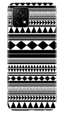 Black white Pattern Mobile Back Case for Vivo Y52s 5G (Design - 5)