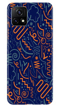 Line Art Baground Case for Vivo Y52s 5G