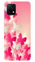 White Pick Butterflies Case for Vivo Y52s 5G