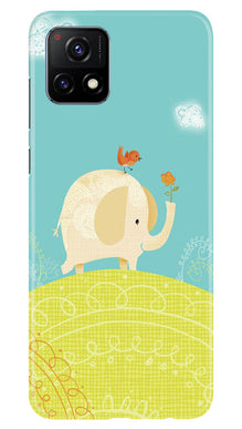 Elephant Painting Mobile Back Case for Vivo Y52s 5G (Design - 46)