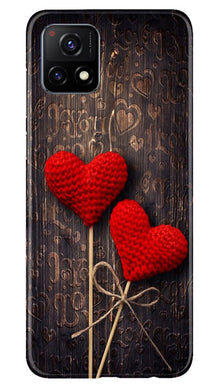 Red Hearts Mobile Back Case for Vivo Y52s 5G (Design - 80)