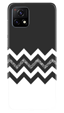 Black white Pattern2Mobile Back Case for Vivo Y31s 5G (Design - 83)