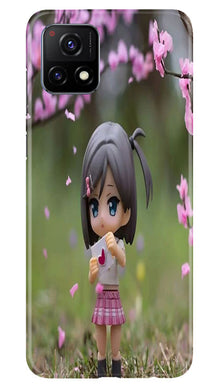 Cute Girl Mobile Back Case for Vivo Y52s 5G (Design - 92)