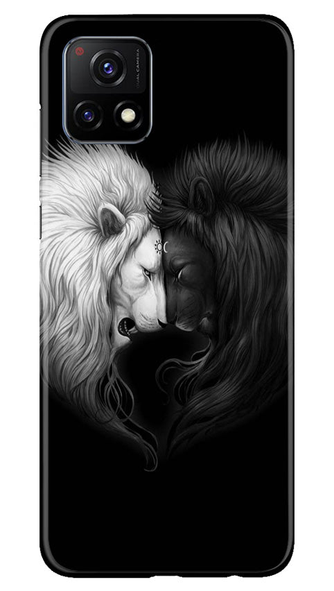 Dark White Lion Case for Vivo Y52s 5G(Design - 140)