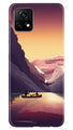Mountains Boat Case for Vivo Y52s 5G (Design - 150)